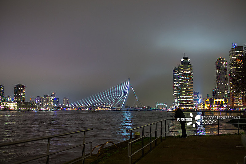 鹿特丹伊拉斯谟桥图片素材