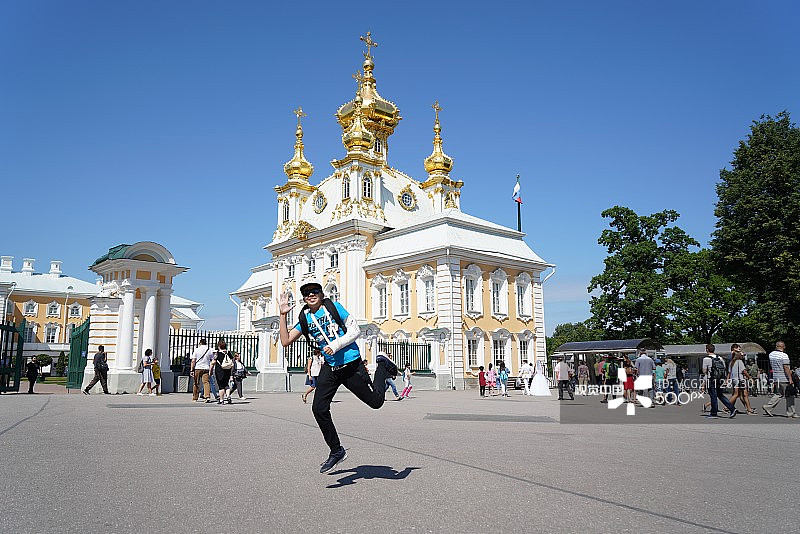 彼得霍夫大宫殿图片素材