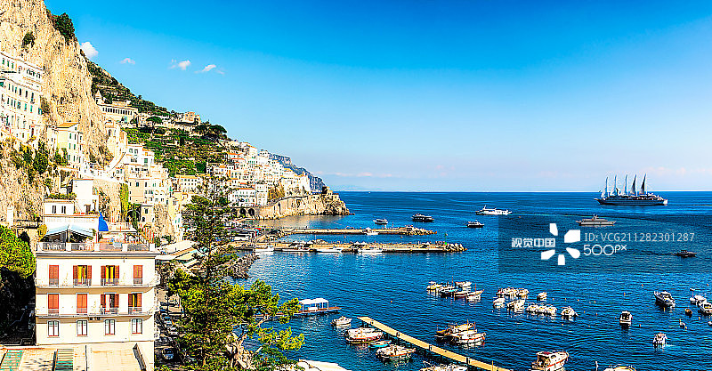意大利阿马尔菲夏日风光图片素材