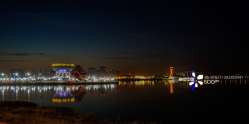 夜晚的喀山图片素材