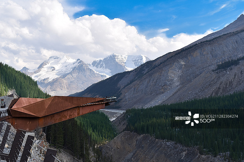冰川天空步道图片素材