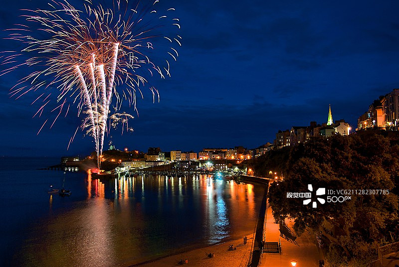 滕比夏季壮观景色图片素材