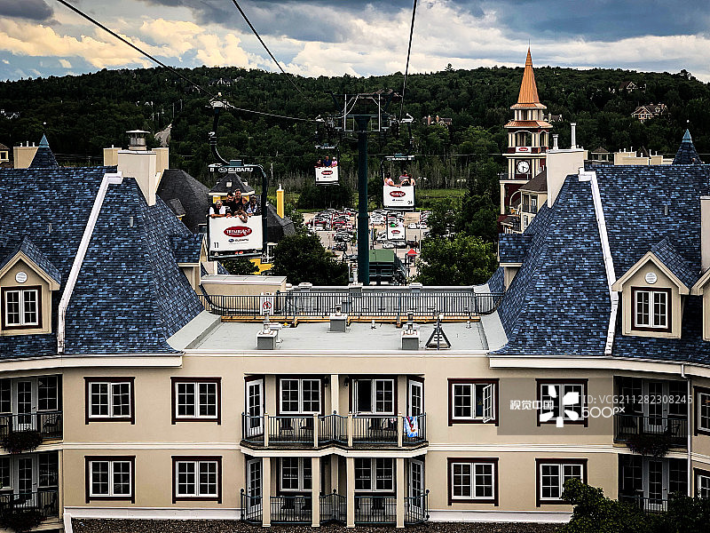 魁北克翠湖山，18年夏季图片素材