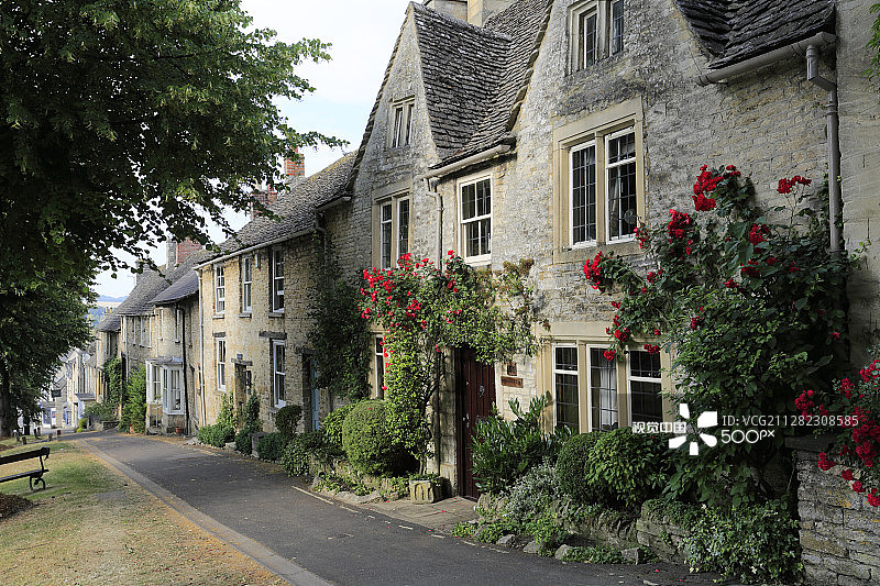 牛津郡科茨沃尔德地区伯福德镇的街景图片素材