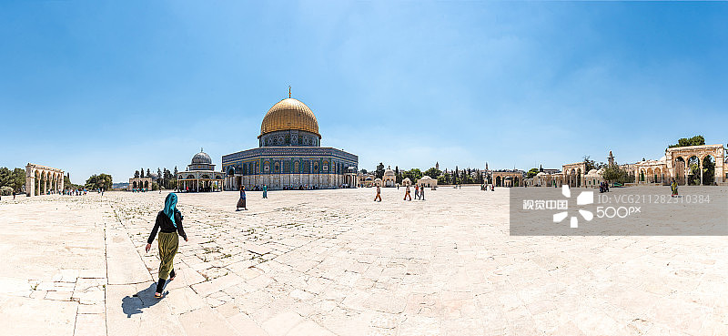 以色列耶路撒冷圆顶清真寺图片素材