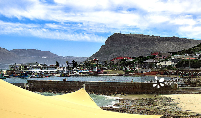 从远处眺望卡尔克湾图片素材