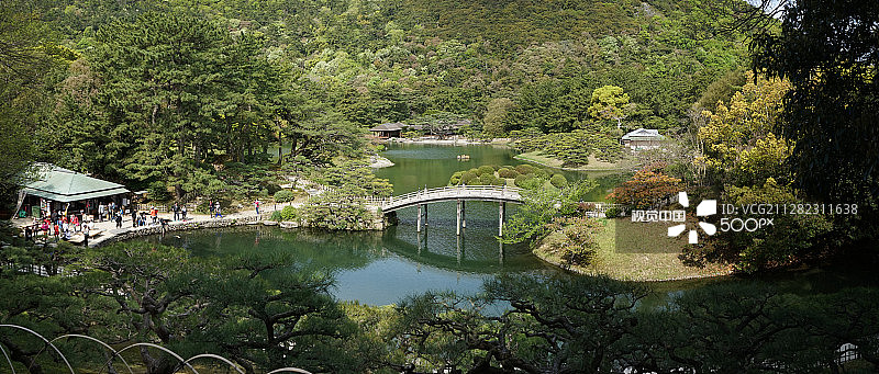 香川县高松市栗林公园图片素材