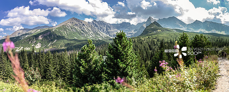塔特里山脉全景图片素材