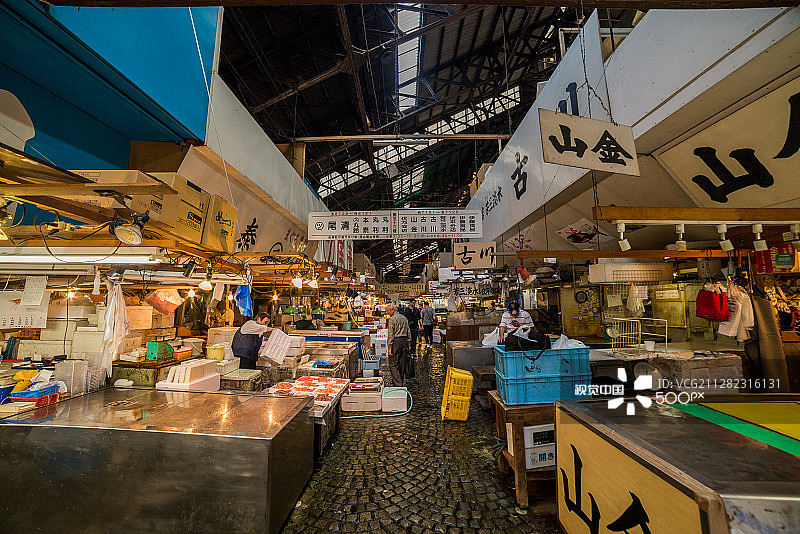 筑地鱼市图片素材