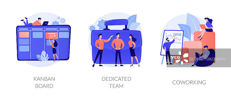 敏捷项目开发概念隐喻图片素材