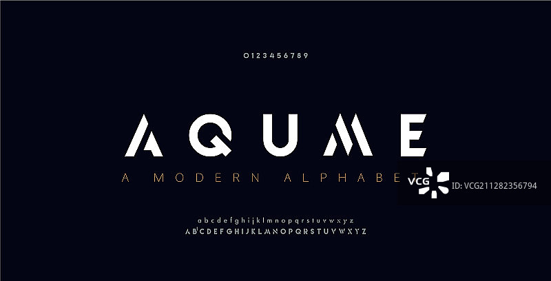 抽象数字现代字母字体排版图片素材