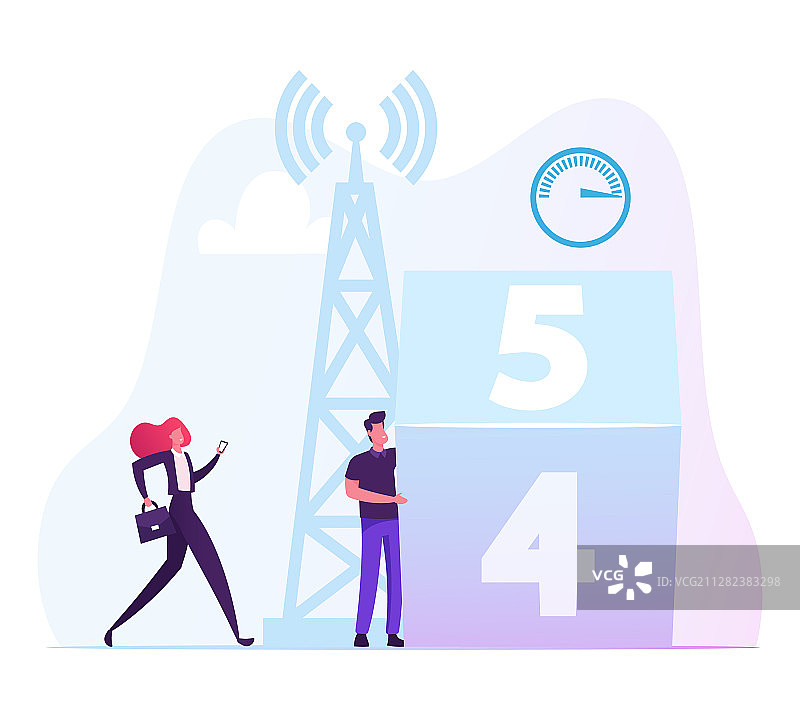 使用手机的年轻女人和男人图片素材