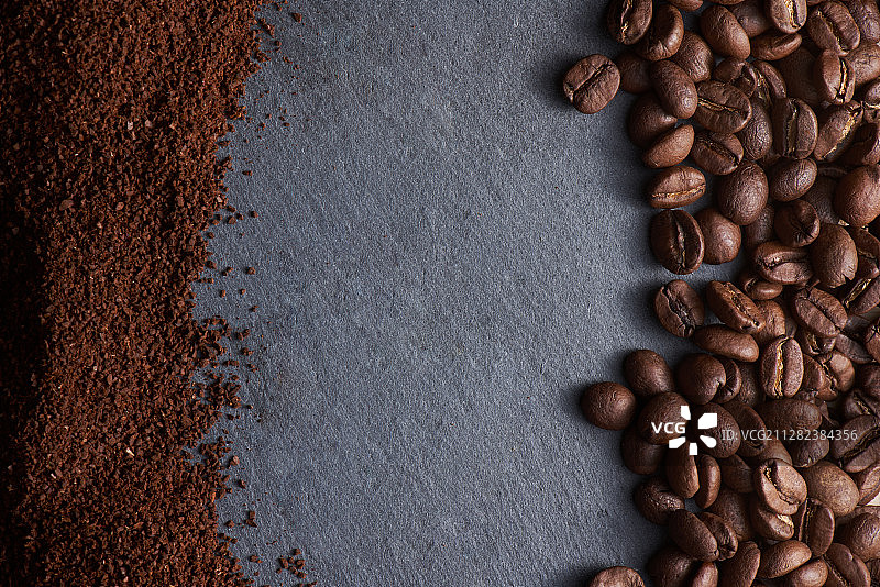 咖啡豆 咖啡粉图片素材