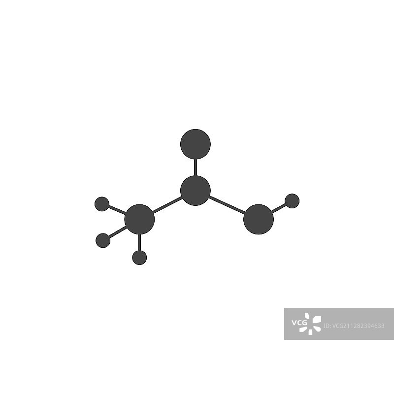 白色背景上的分子图标图片素材