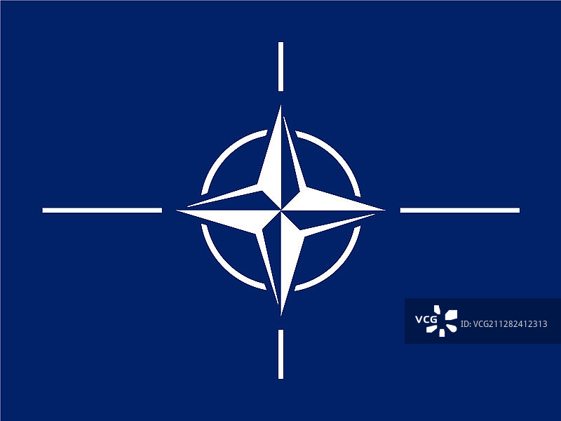 北约旗帜隔离banner图片素材