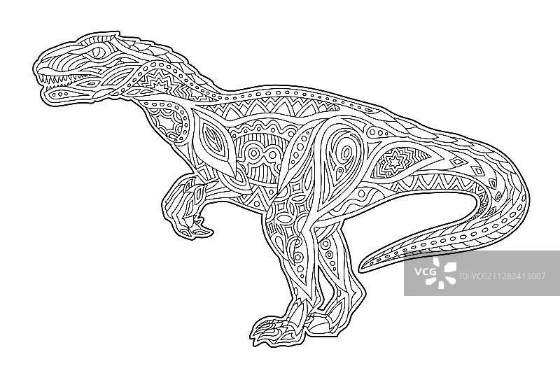 卡通着色书页：猛禽图片素材