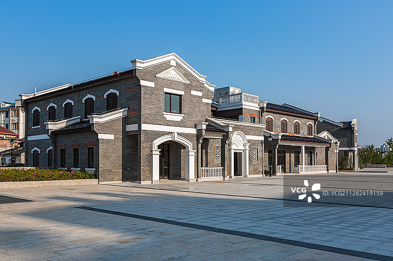 江苏省苏州市民国风格住宅建筑图片素材