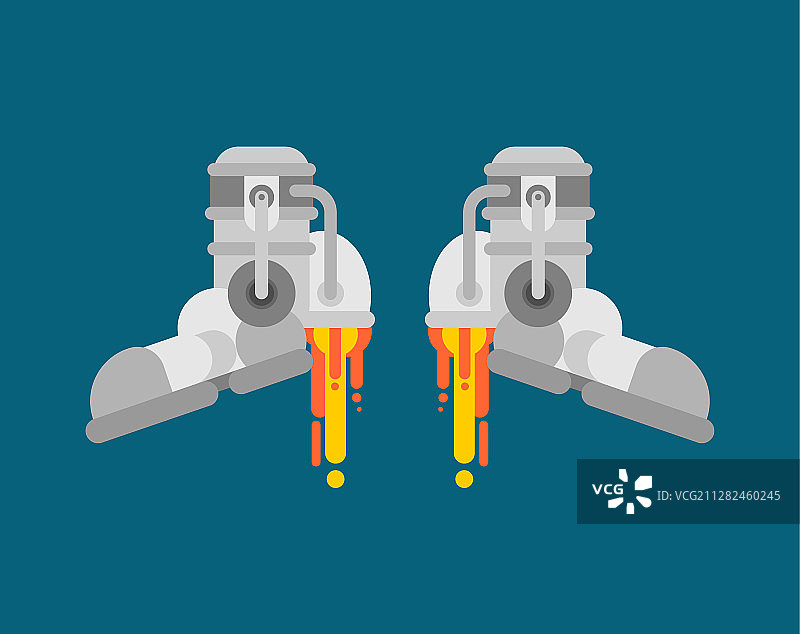 未来感飞行网络靴图片素材