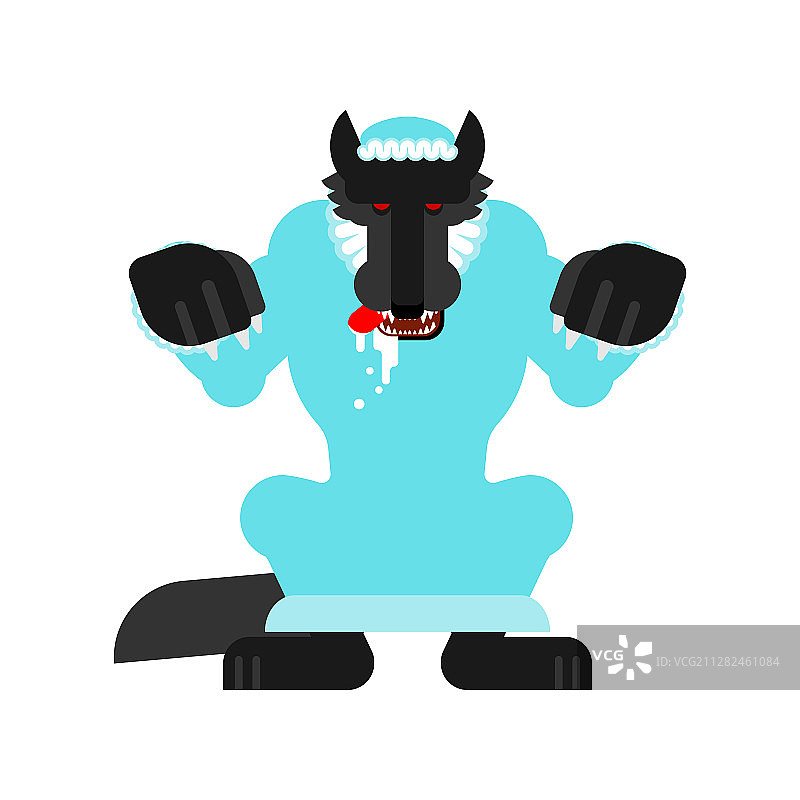 狼外婆小红帽装扮图片素材