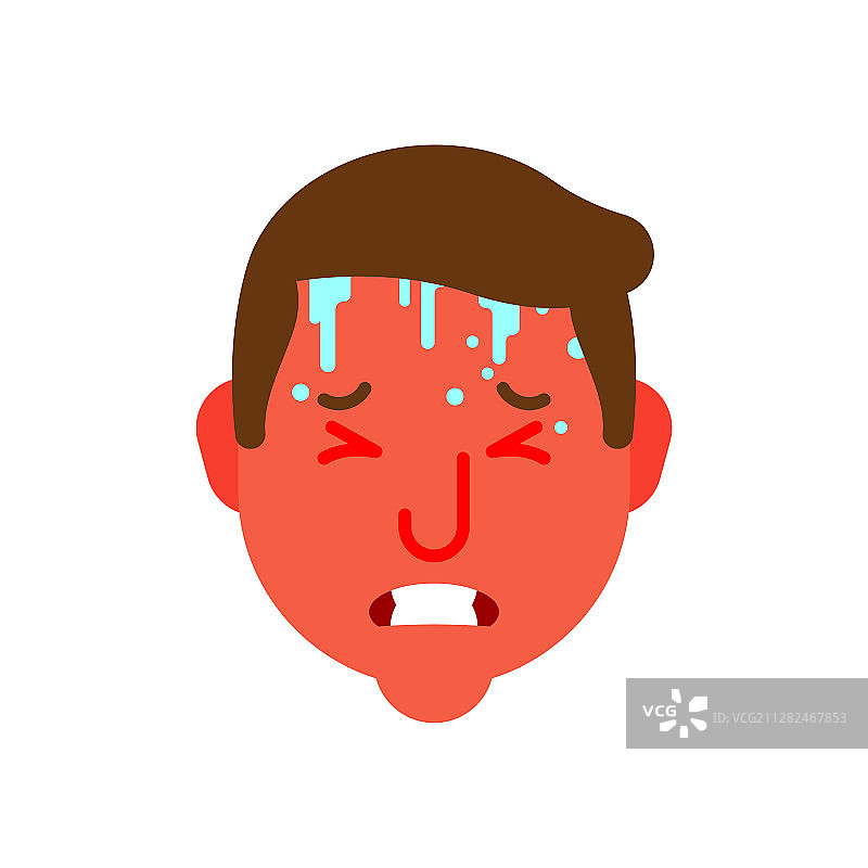 发热和体温升高症状图片素材