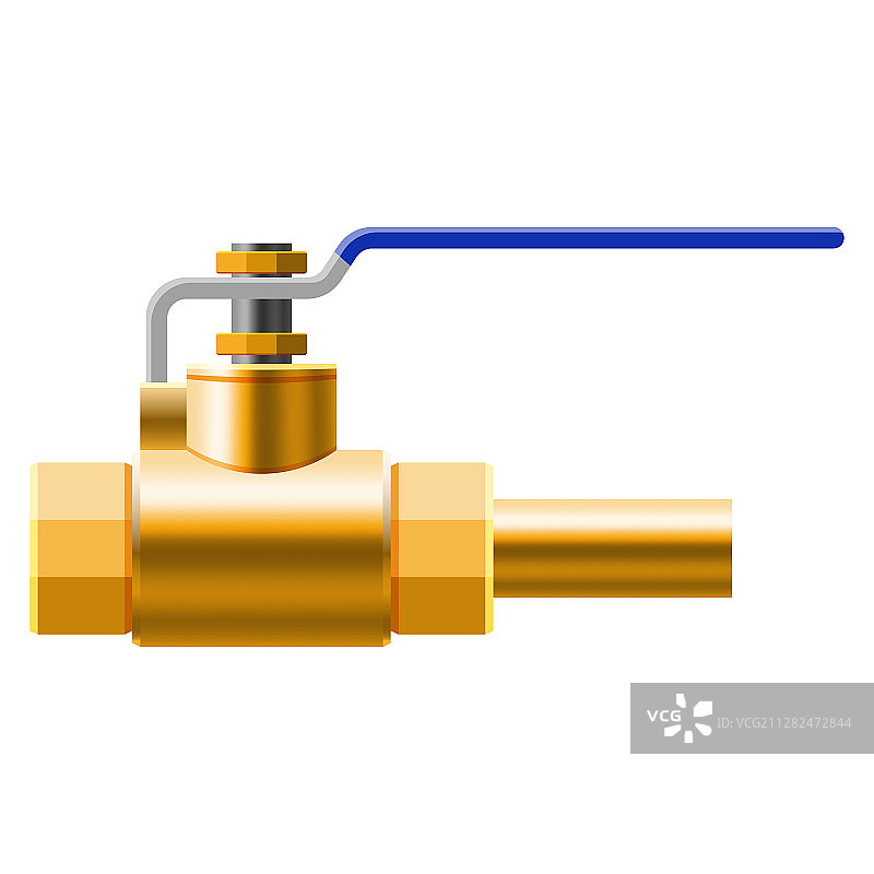 阀门球配件青铜金属管道图片素材