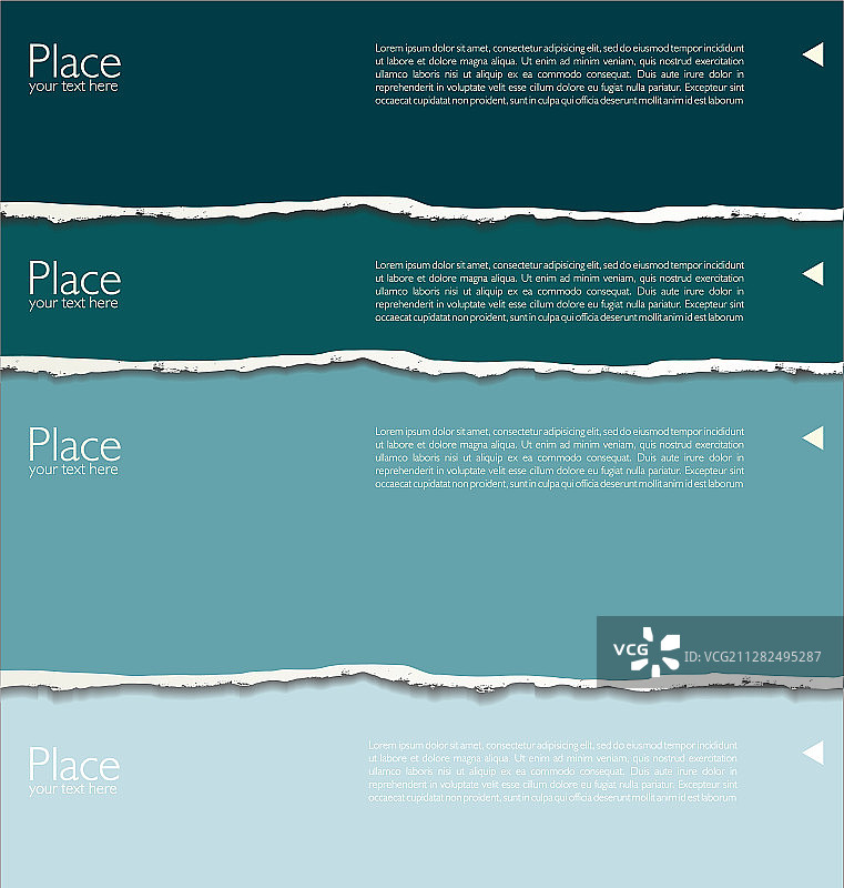 带有文本空间的撕裂纸张背景图片素材