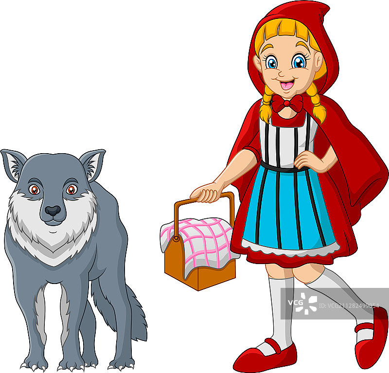 小红帽与狼图片素材