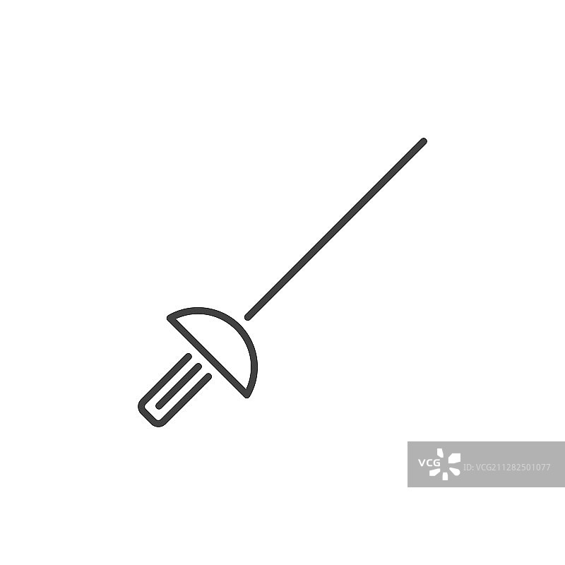 轻剑概念线性图标图片素材