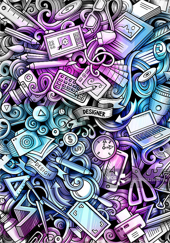 设计师手绘涂鸦banner卡通图片素材