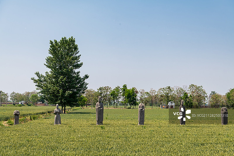 河南郑州巩义宋陵永裕陵（北宋第六代皇帝赵顼陵墓）全国重点文物图片素材