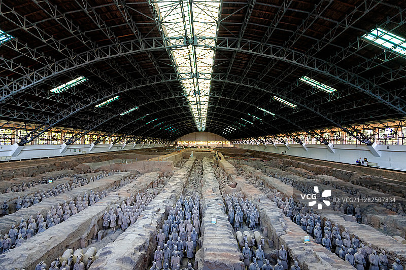 兵马俑一号坑图片素材