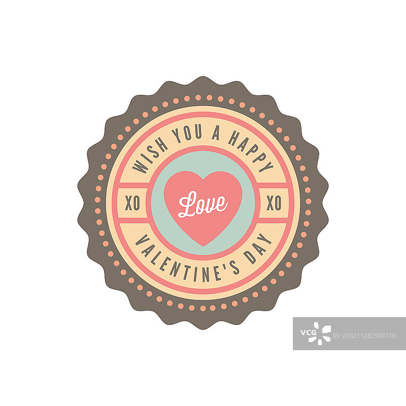 情人节徽章和贴纸图片素材