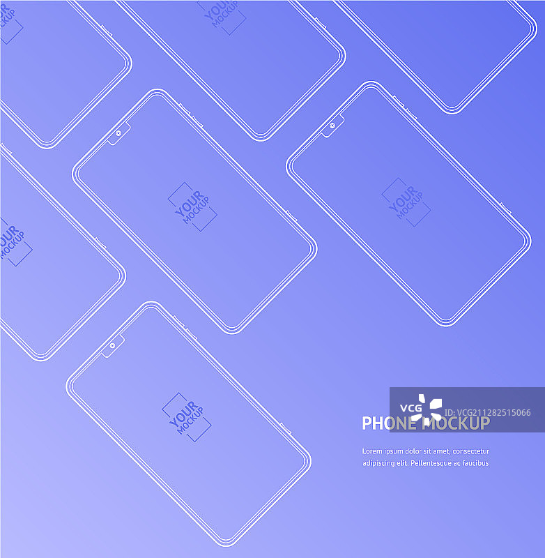 手机模型正面展示模板图片素材