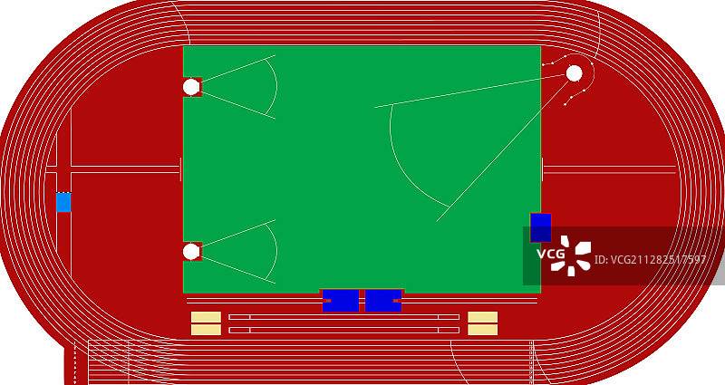 田径跑道体育场图片素材