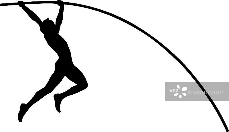 撑杆跳运动员图片素材