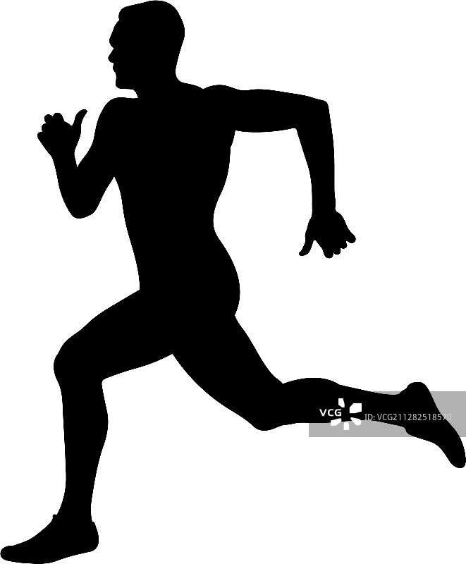 男子短跑运动员图片素材