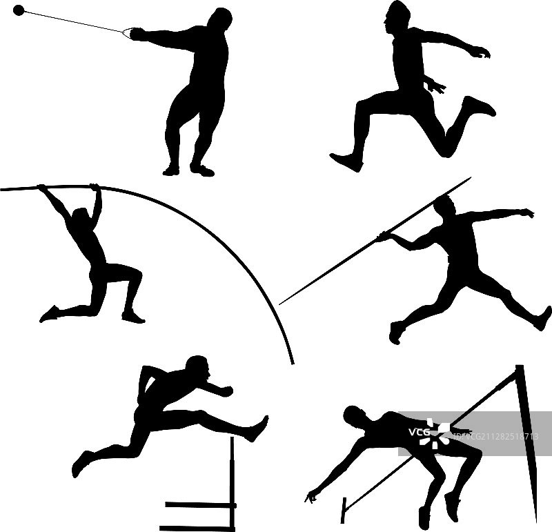 男子运动员团体图片素材