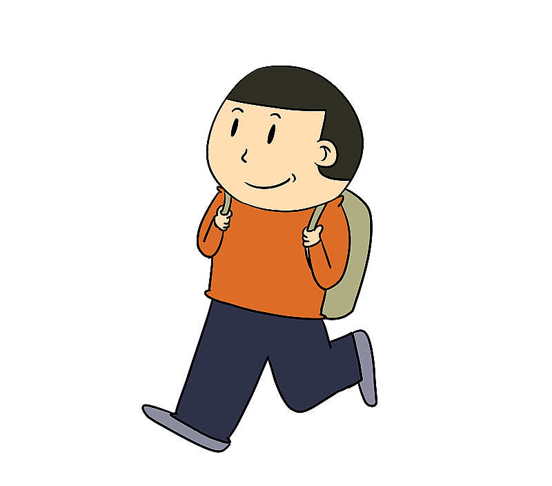 元素：背书包上学图片素材