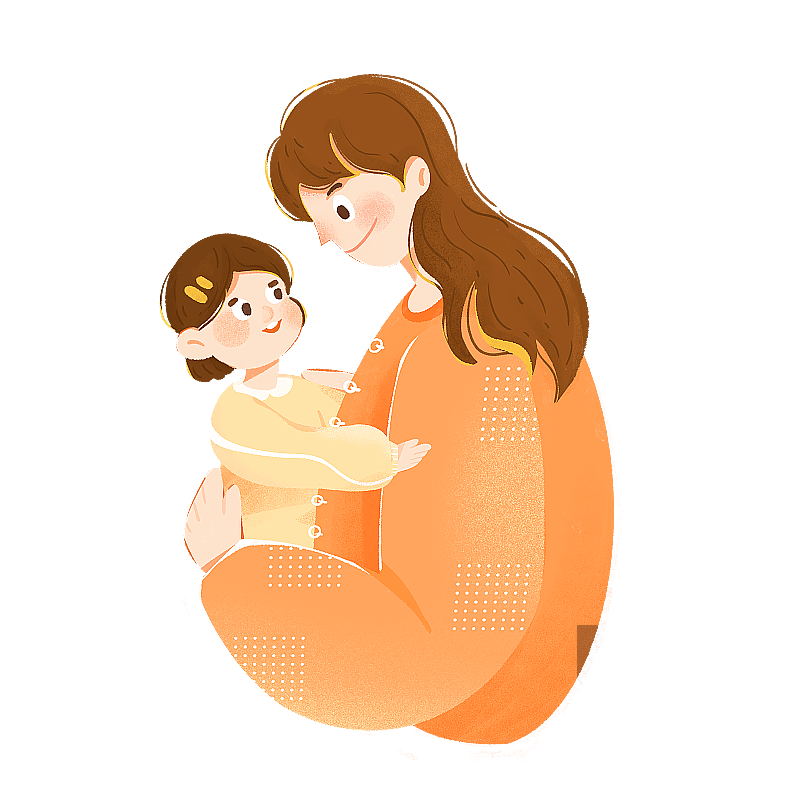 母亲与女儿图片素材