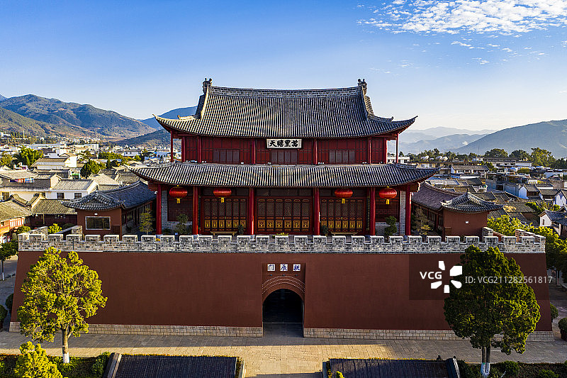 云南巍山县 南诏古城图片素材