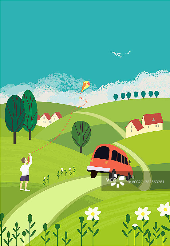 绿色景观概念图片素材