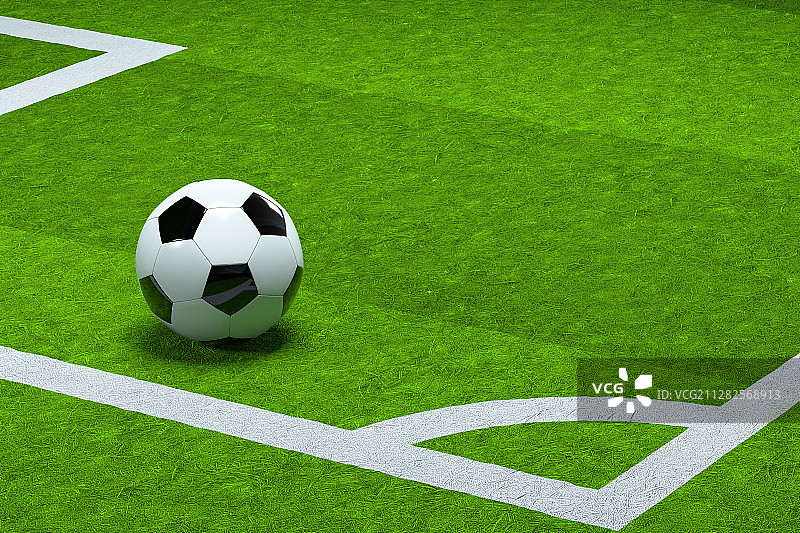 足球赛场 3D渲染图片素材