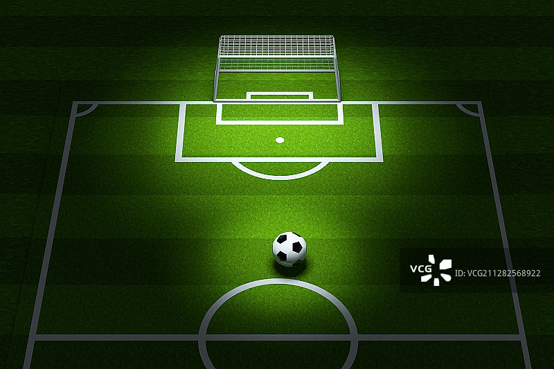 足球赛场 3D渲染图片素材