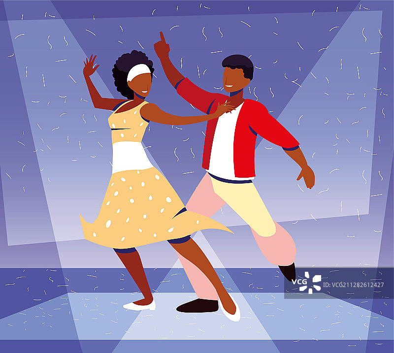 情侣在夜总会跳舞图片素材