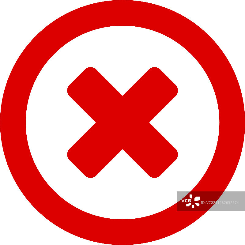 扁平风格错误图标图片素材