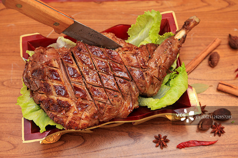 烤羊腿图片素材