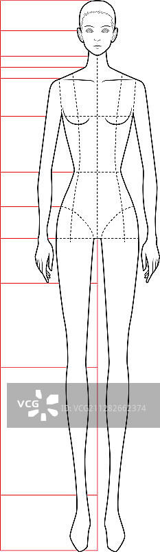 10头身时尚人物模板1-1图片素材