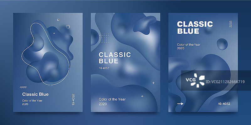 2020年经典蓝色流行色图片素材