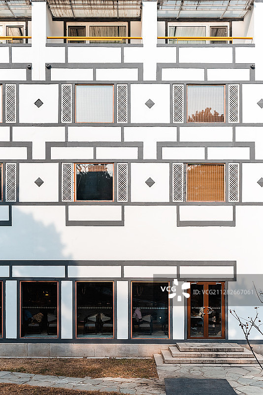 北京香山饭店的外墙图片素材