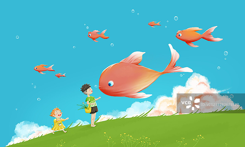 孩子眼中的奇妙世界图片素材